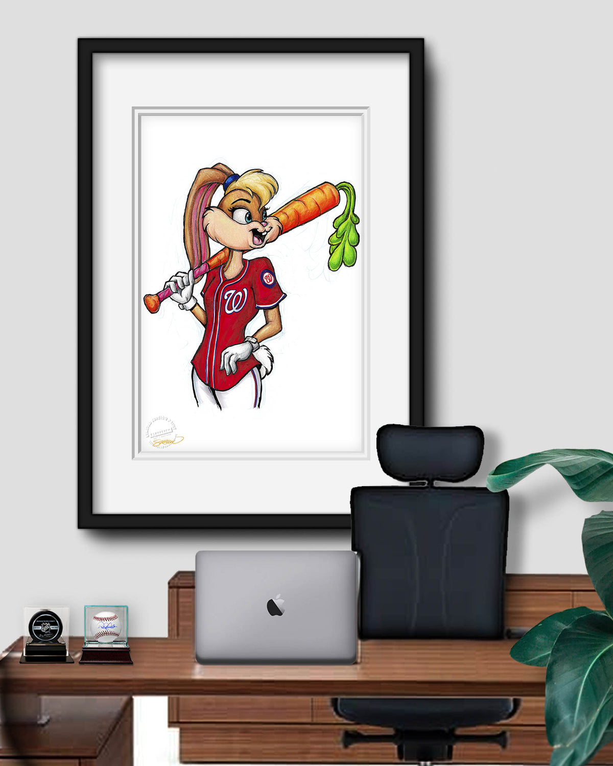 Lola Bunny x MLB Nationals Limited Edition Fine Art Print