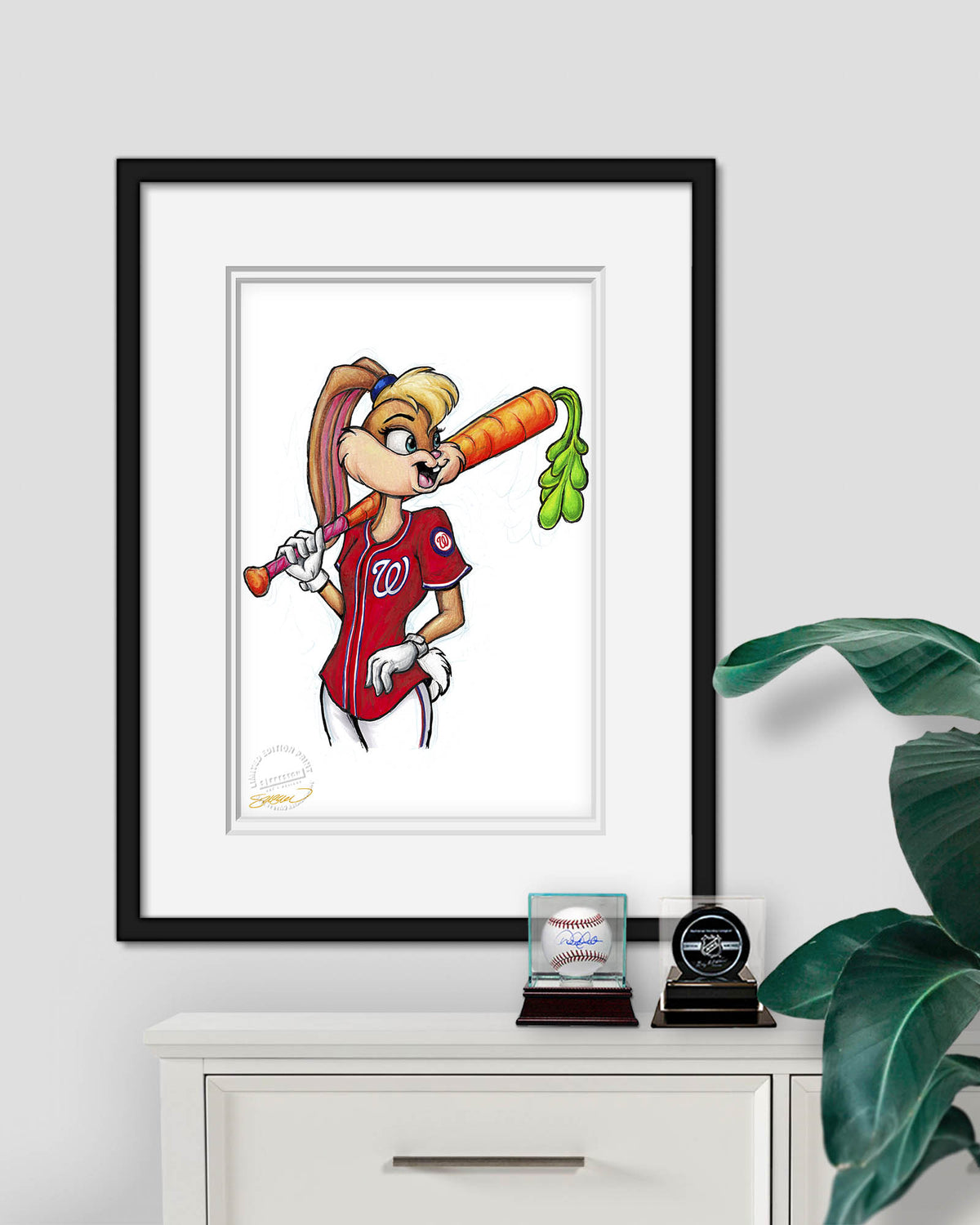 Lola Bunny x MLB Nationals Limited Edition Fine Art Print