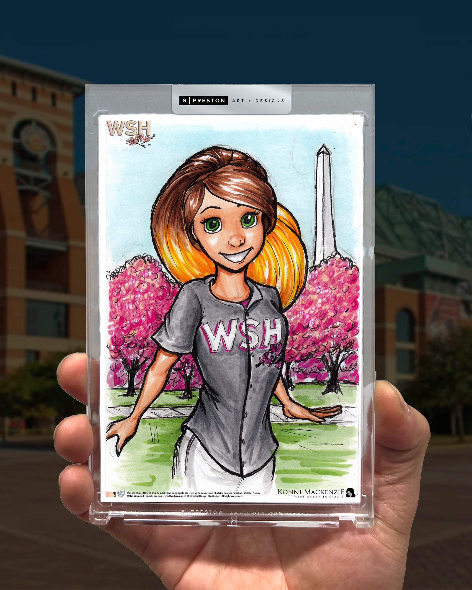 WinS® Houston Astros City Connect - Konni Mackenzie Art Card Slab