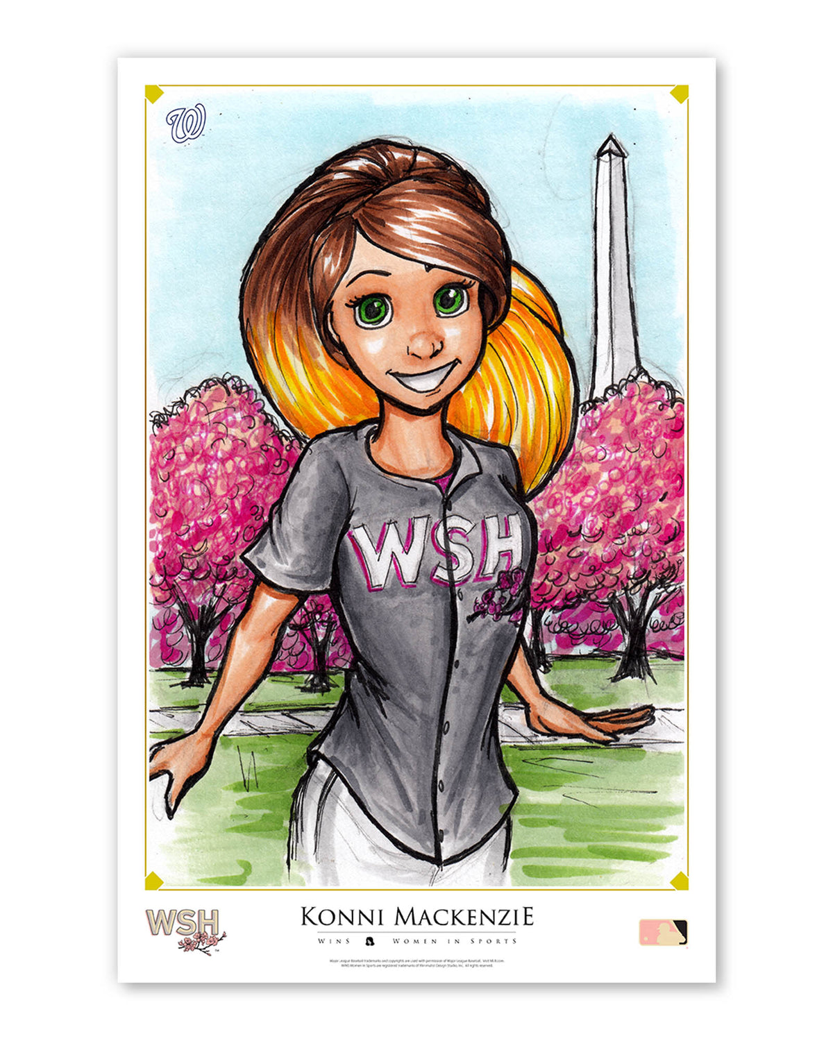 WinS® Washington Nationals City Connect - Konni Mackenzie Poster Print