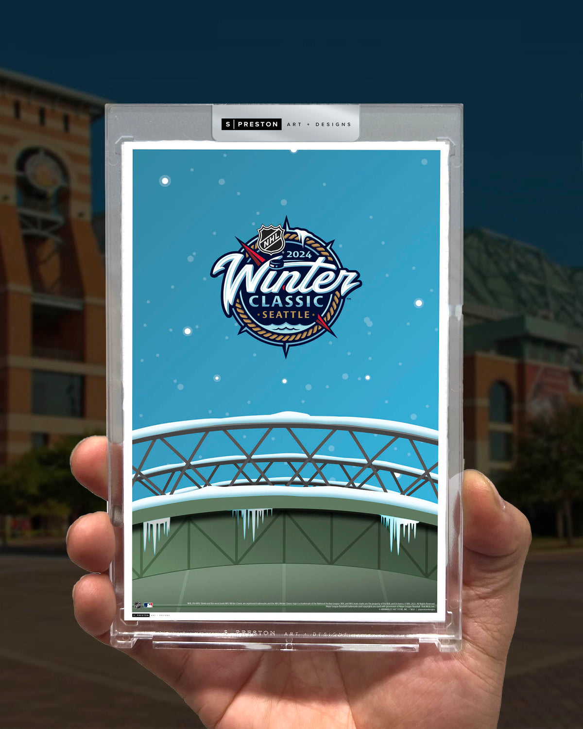 2024 NHL Winter Classic Sketch Limited Edition Art Card Slab