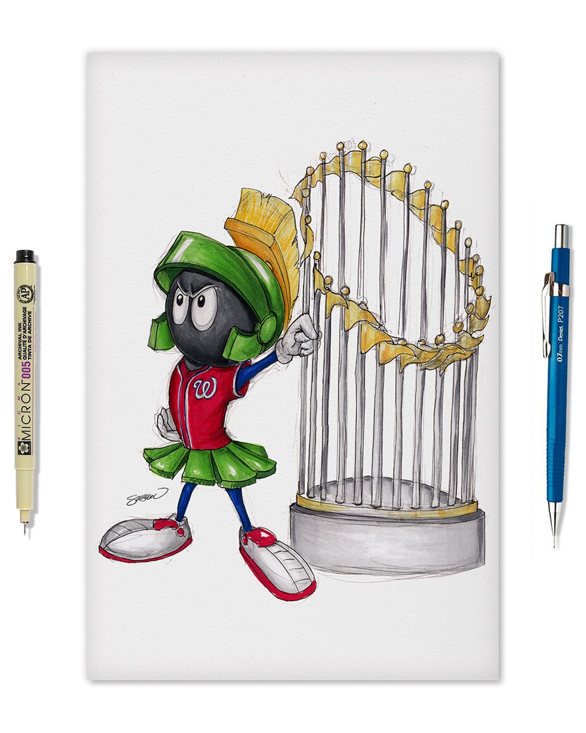 World Series Marvin The Martian 2019 Limited Edition Fine Art Print