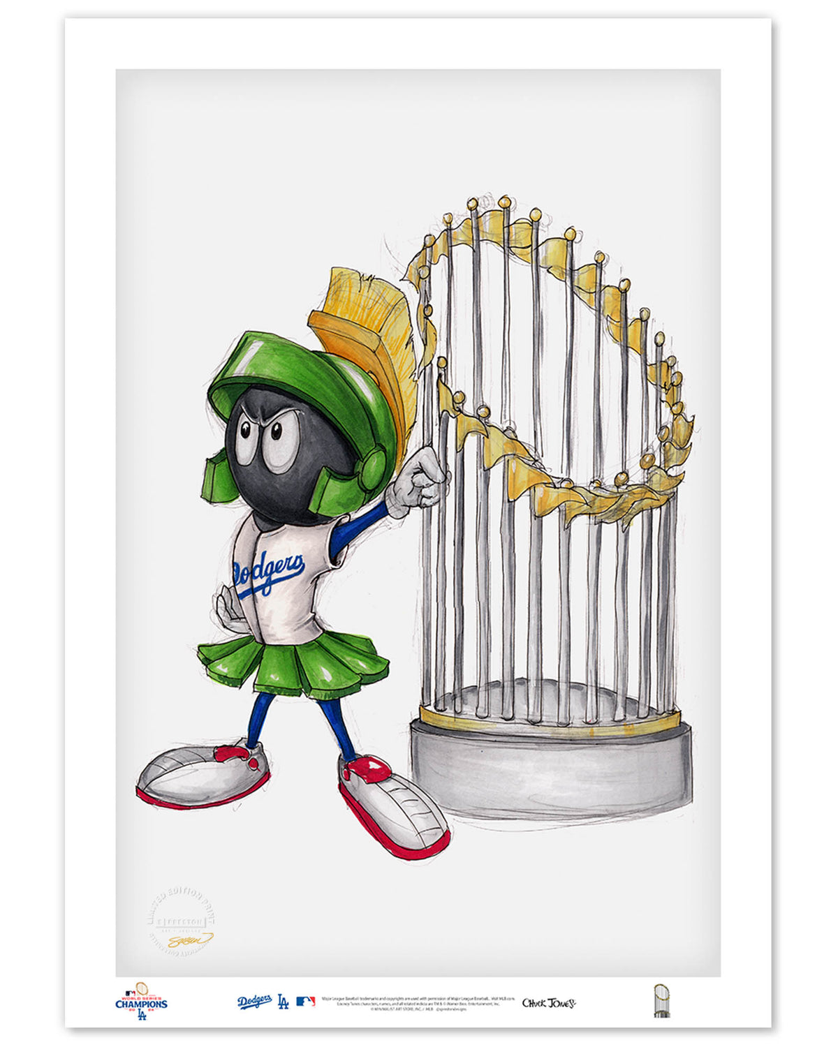 World Series Marvin The Martian 2024 Limited Edition Fine Art Print