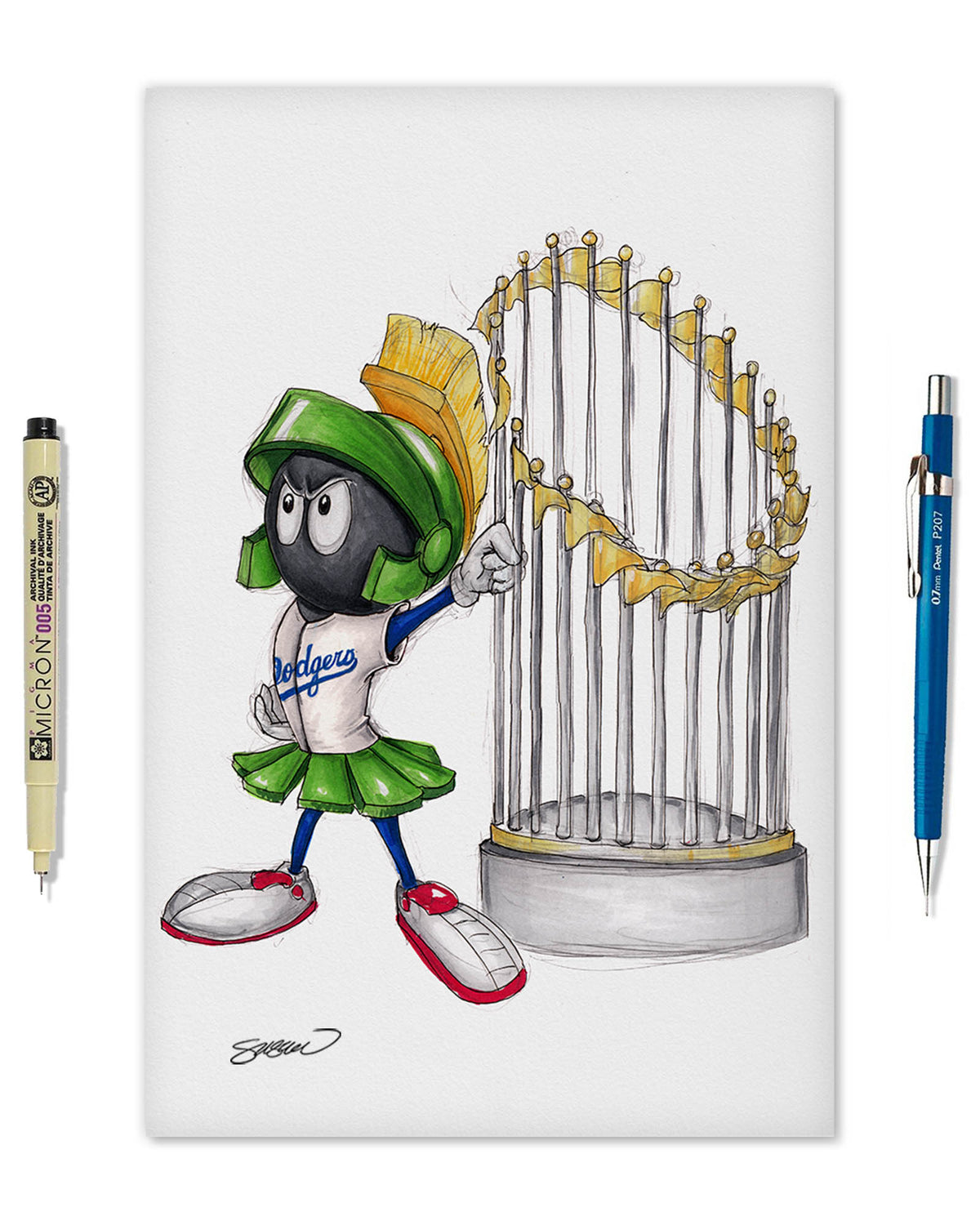 World Series Marvin The Martian 2024 Limited Edition Fine Art Print