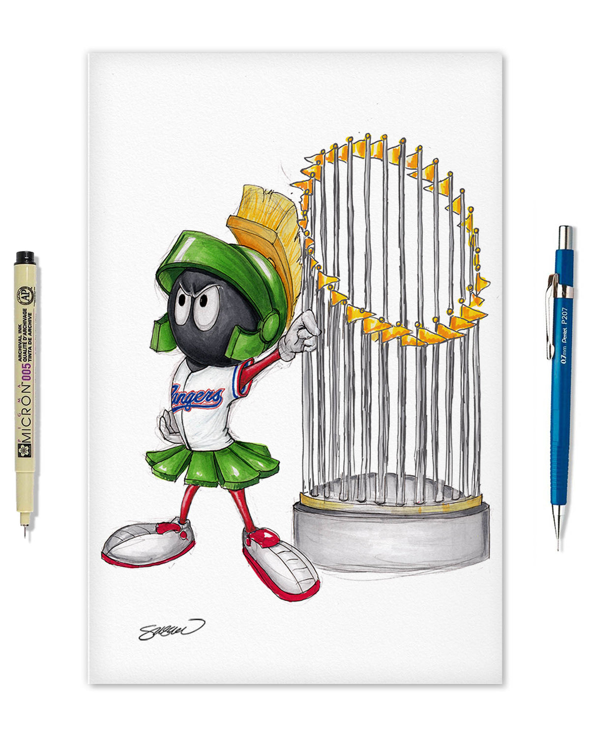 World Series Marvin The Martian 2023 Limited Edition Fine Art Print