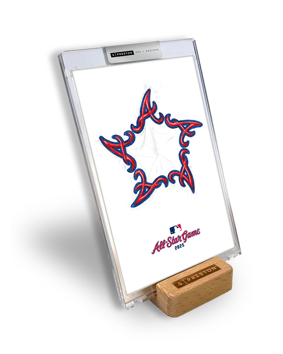 2025 MLB All-Star Game Sketch Art Card Slab
