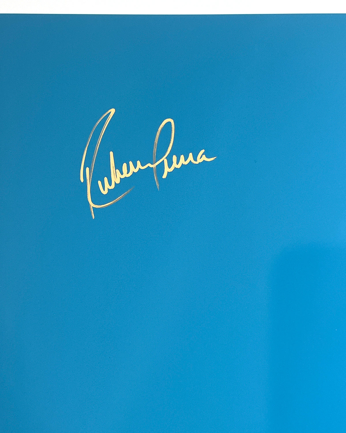 Minimalist Arlington Stadium Ruben Sierra Autographed Signature