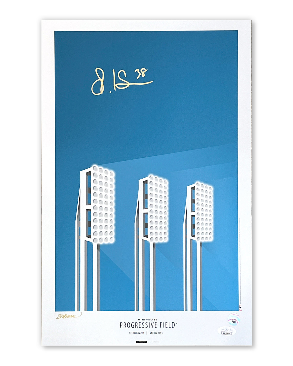 Minimalist Progressive Field Print - Stephen Kwan Autographed - Authenticated