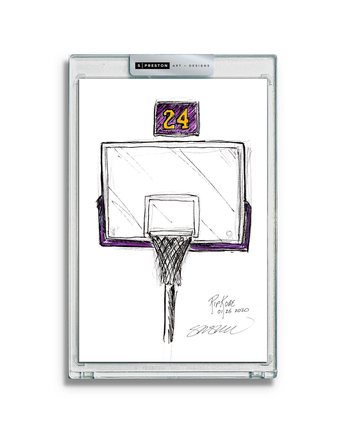 Remembering Mamba Tribute Sketch Slab