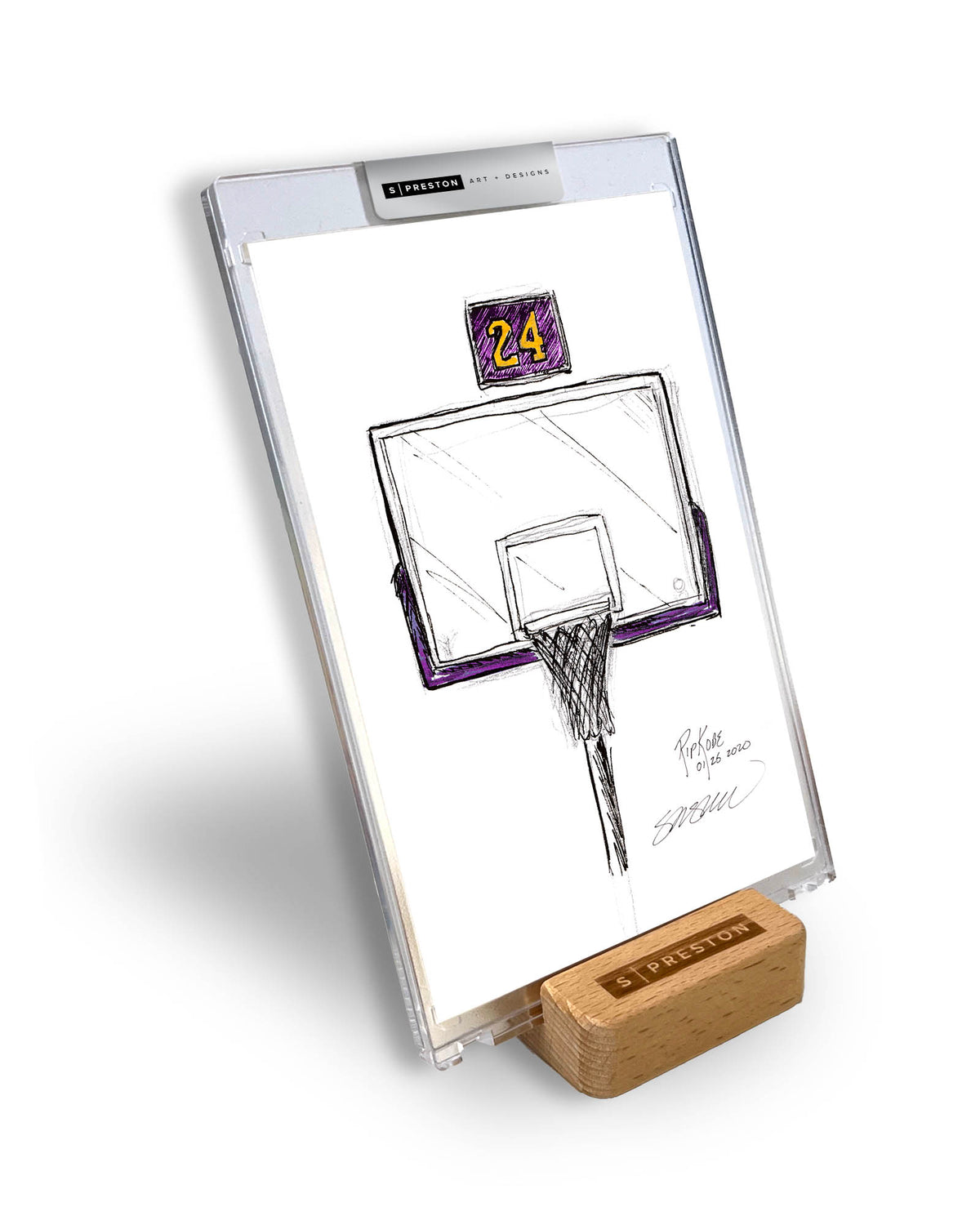 Remembering Mamba Tribute Sketch Slab