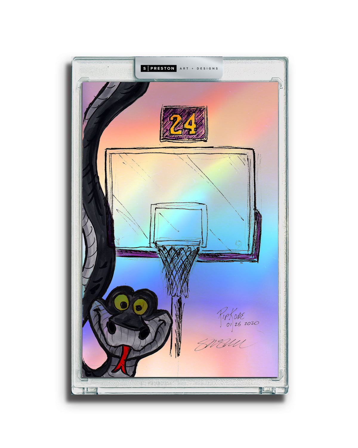 Remembering Mamba Tribute Sketch Slab