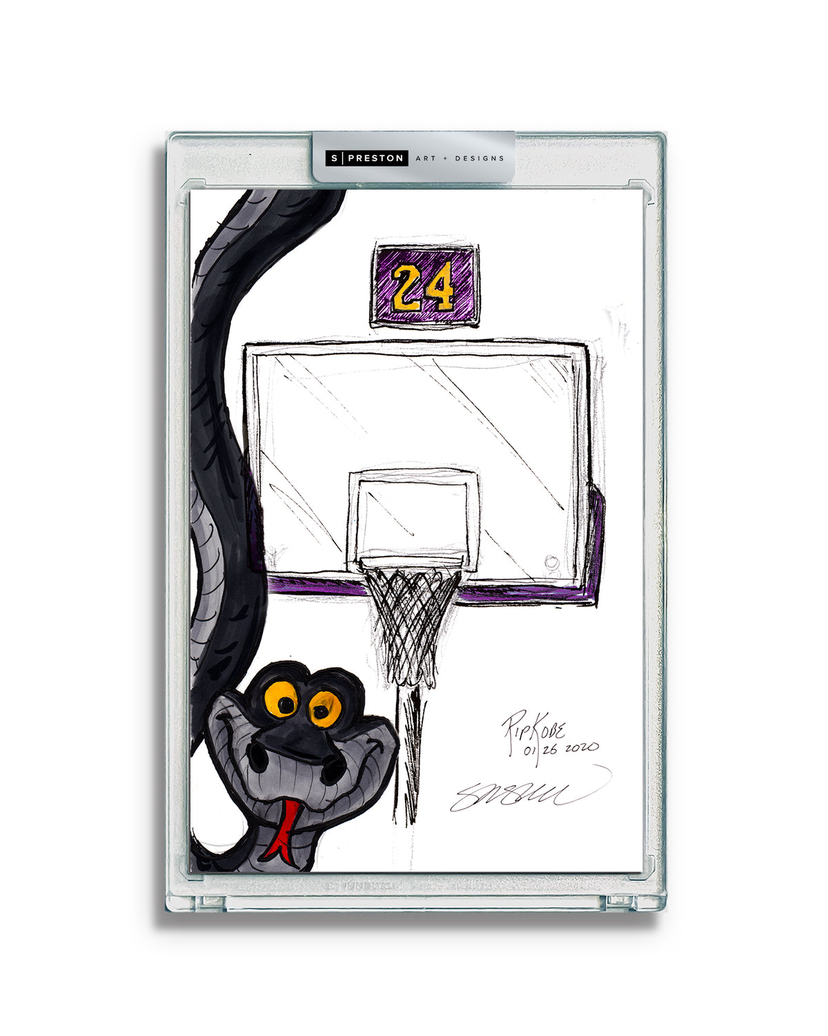 Remembering Mamba Tribute Sketch Slab