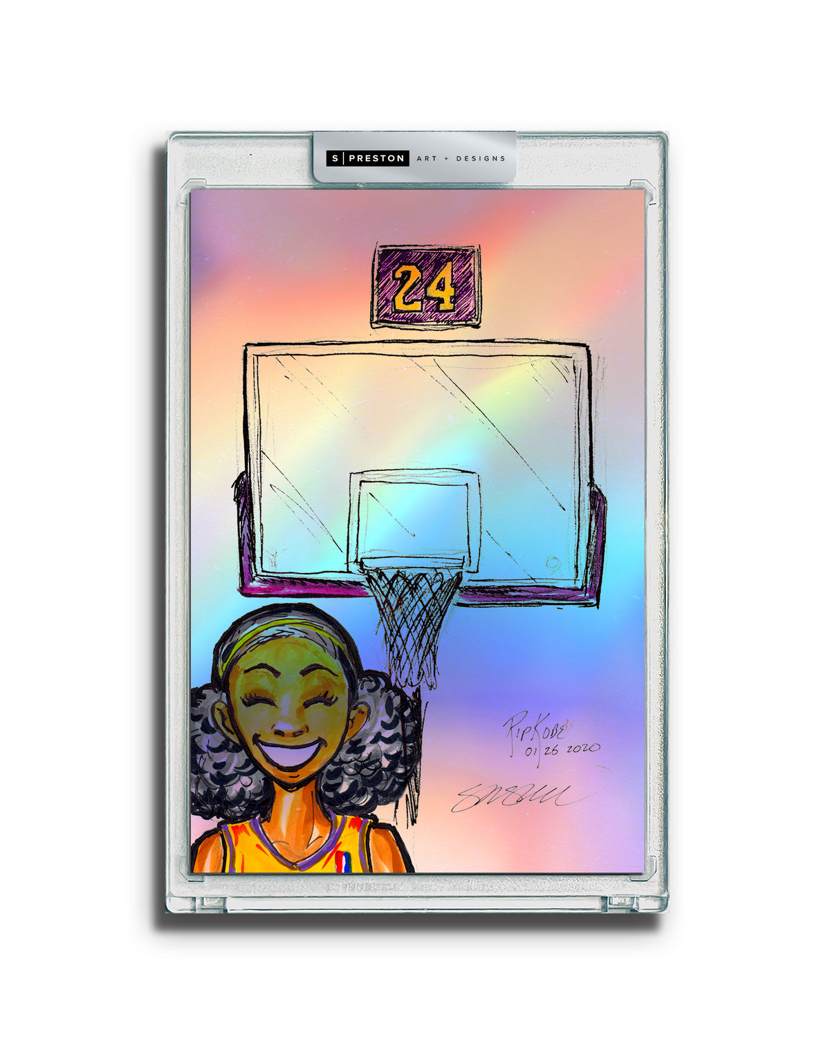 Remembering Mamba Tribute Sketch Slab