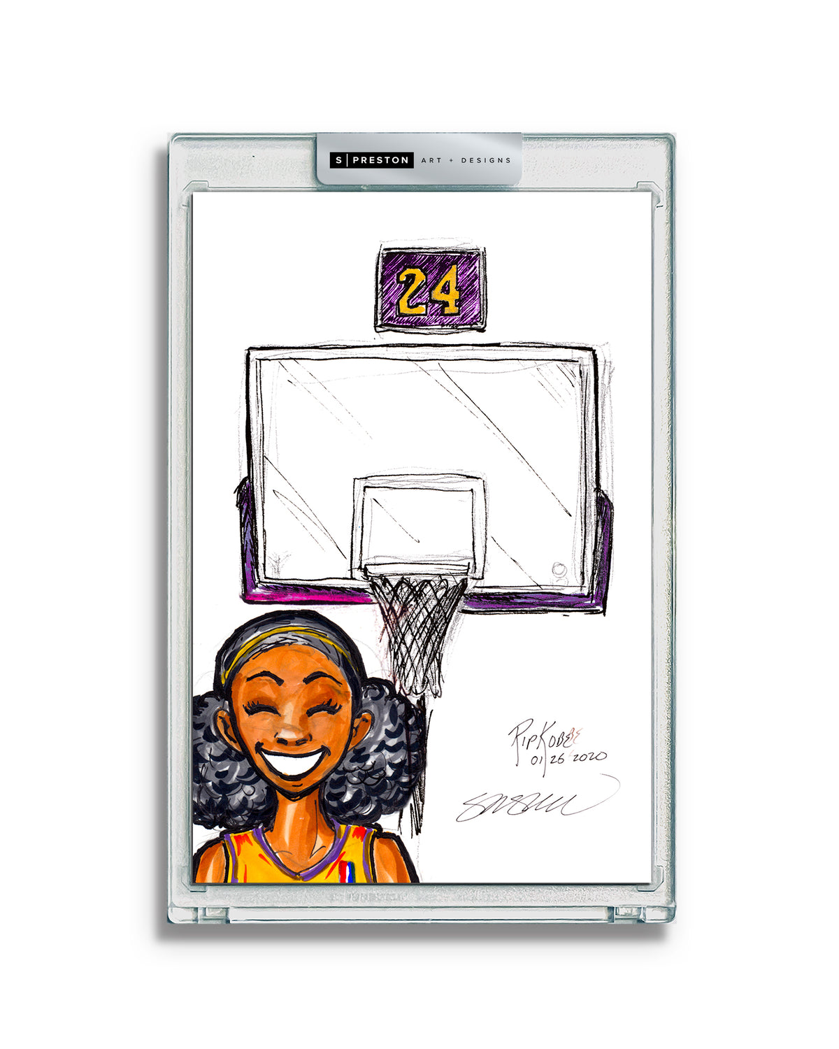 Remembering Mamba Tribute Sketch Slab