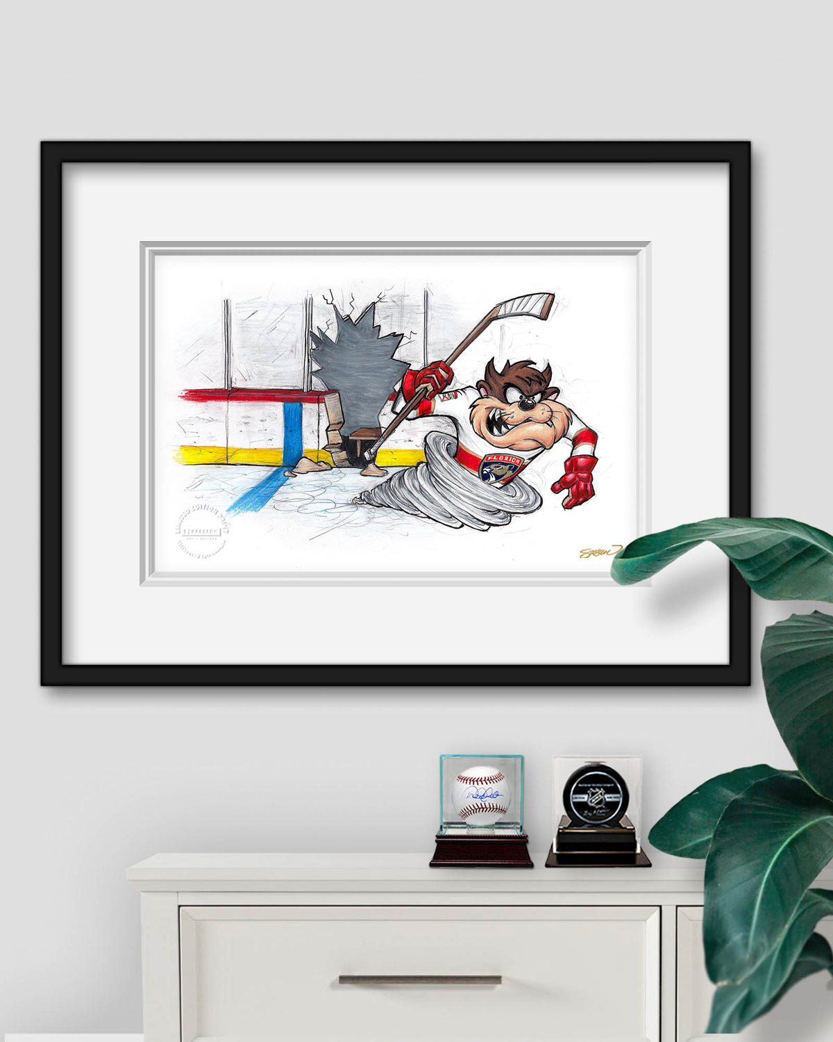 Tazmanian Line Change x NHL Panthers Tazmanian Devil Limited Edition Fine Art Print