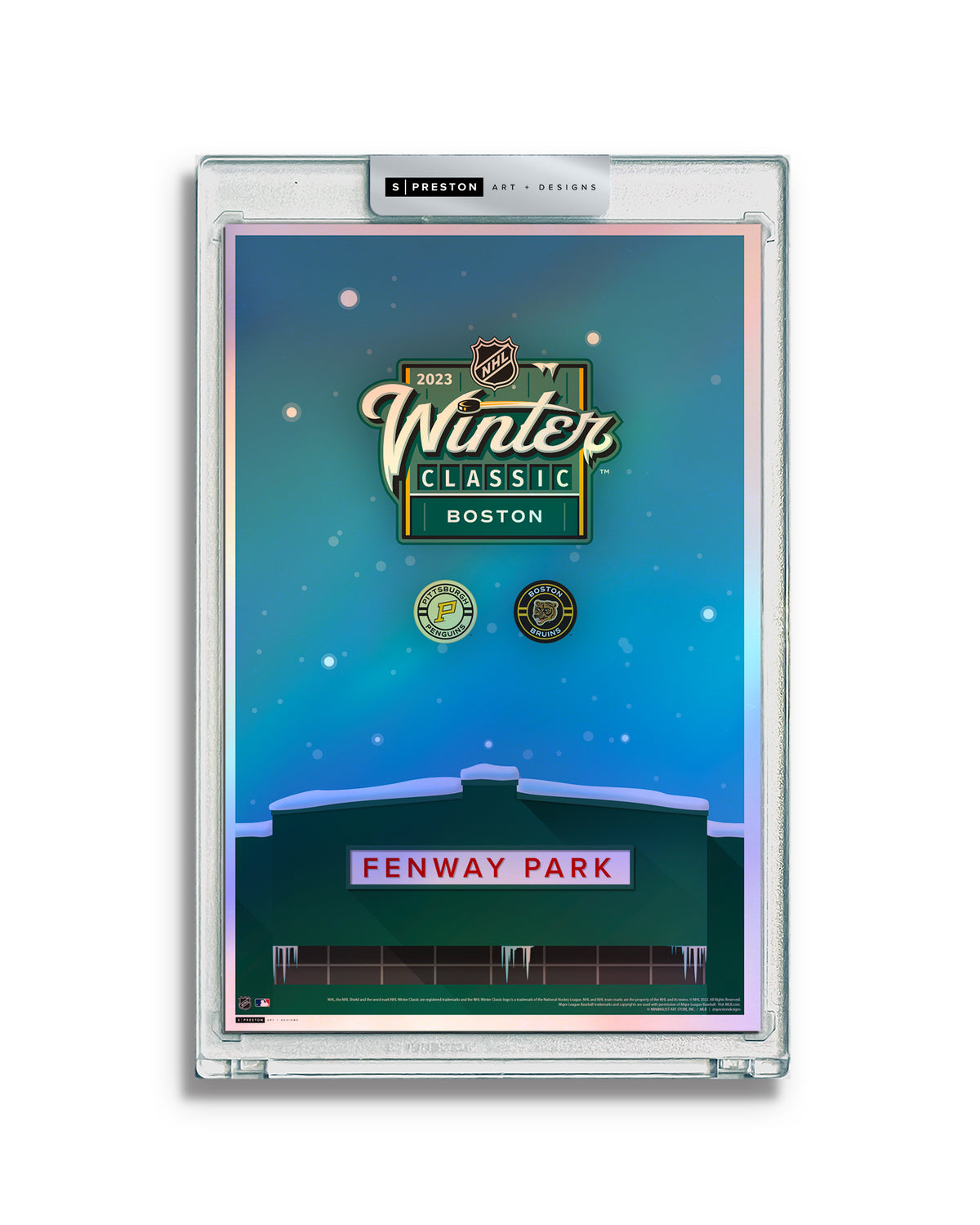 2023 NHL Winter Classic Limited Edition Art Card Slab