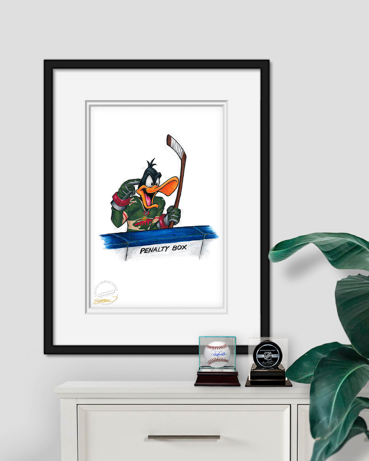 Duck Season Hockey Season x NHL Wild Daffy Duck Limited Edition Fine Art Print