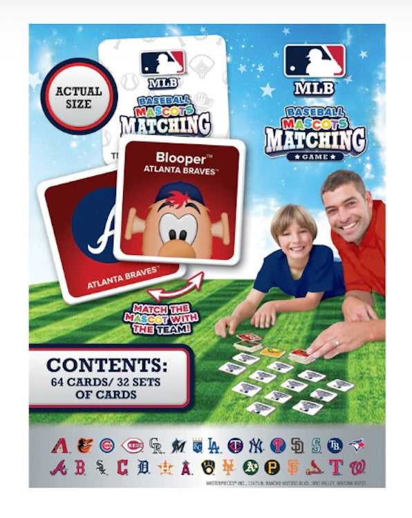 Minimalist MLB Mascot Matching Game