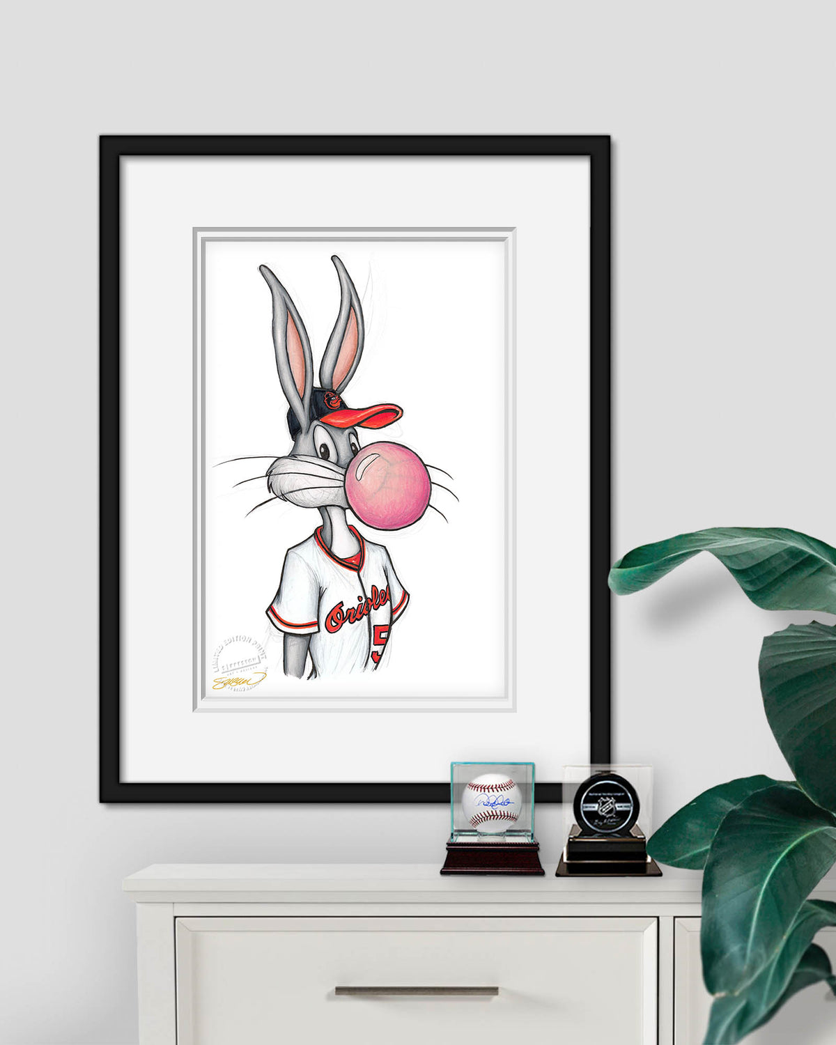 Bubblegum Bugs x MLB Orioles Limited Edition Fine Art Print