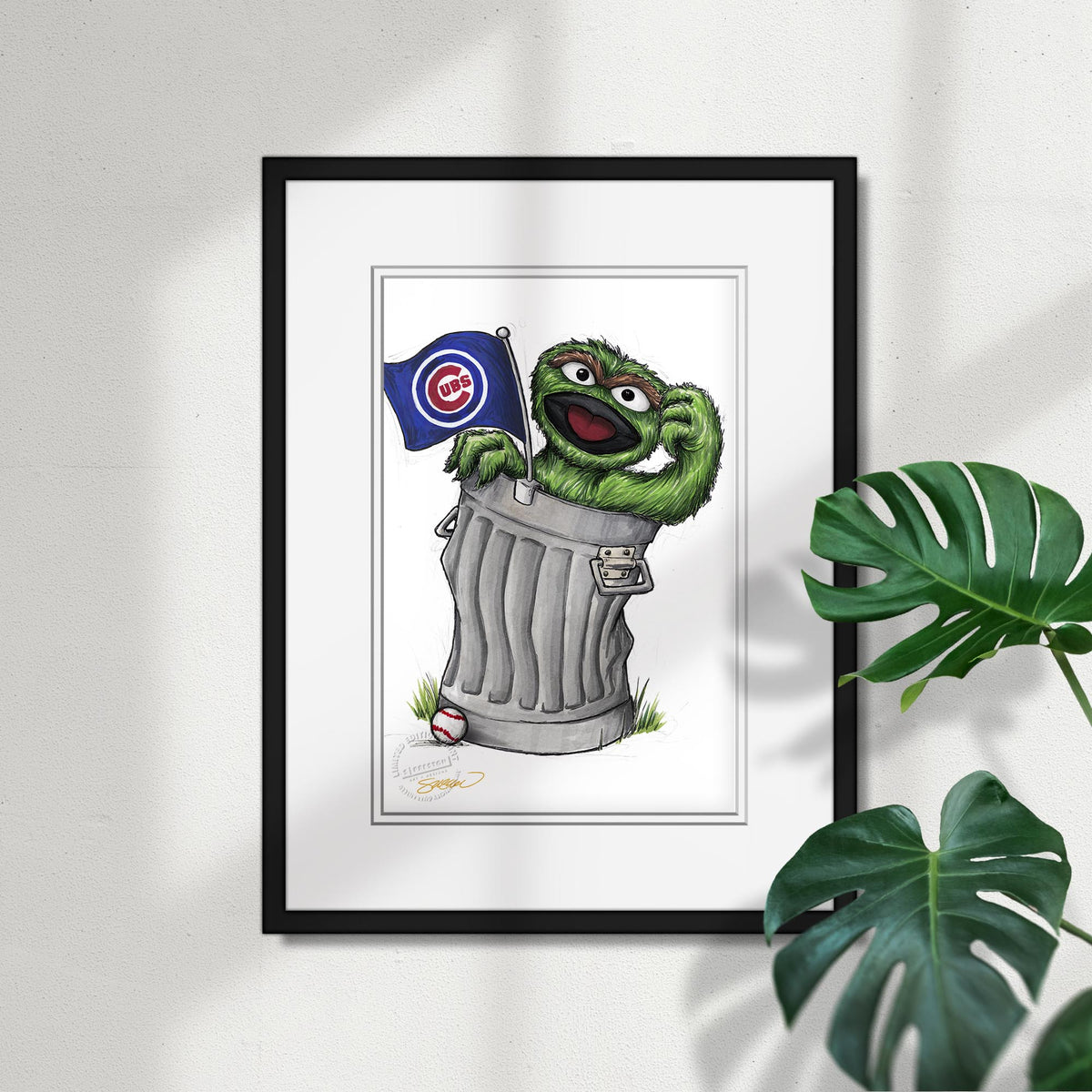 Oscar Rep Your Colours x MLB Cubs Limited Edition Fine Art Print