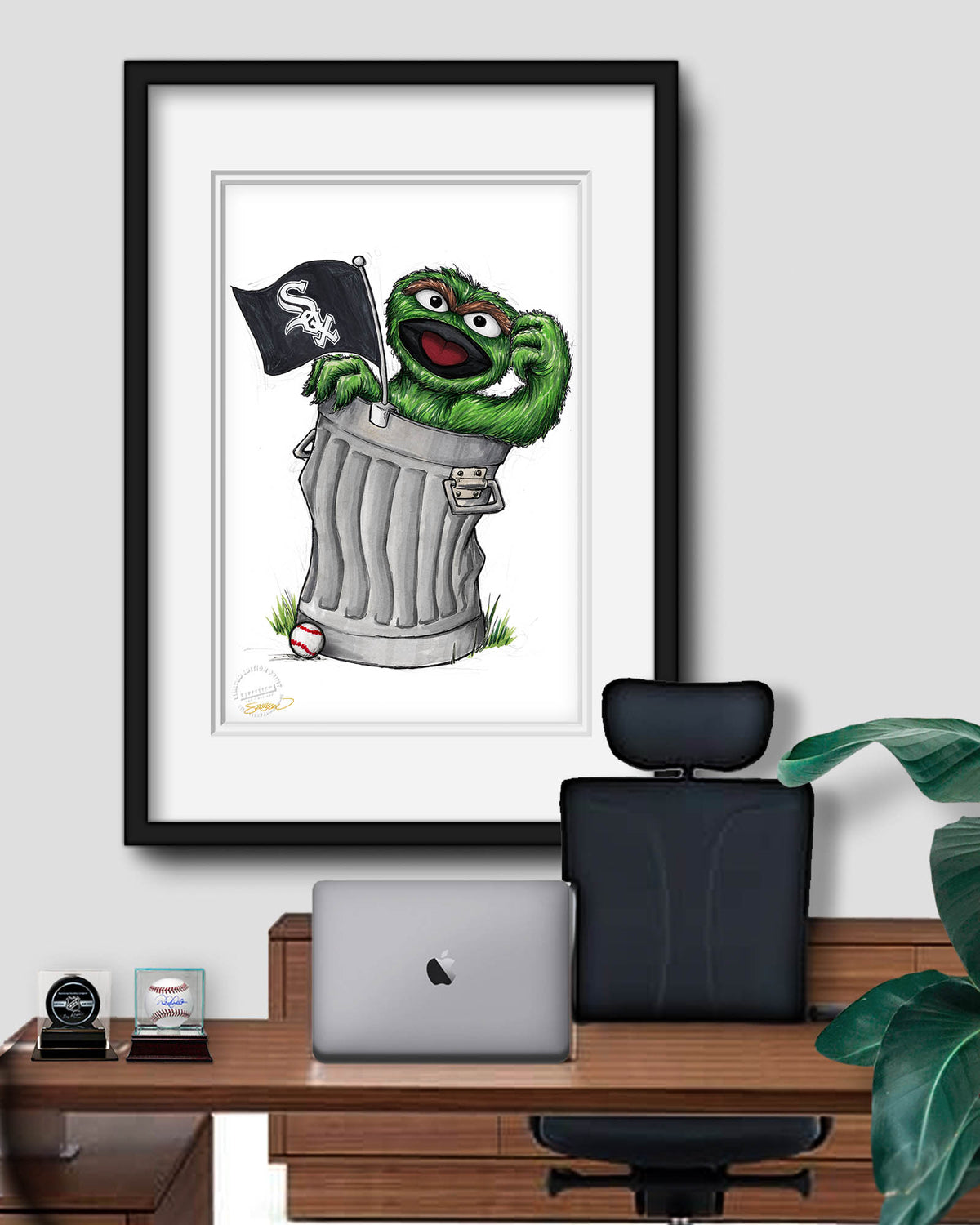 Oscar Rep Your Colours x MLB White Sox Limited Edition Fine Art Print