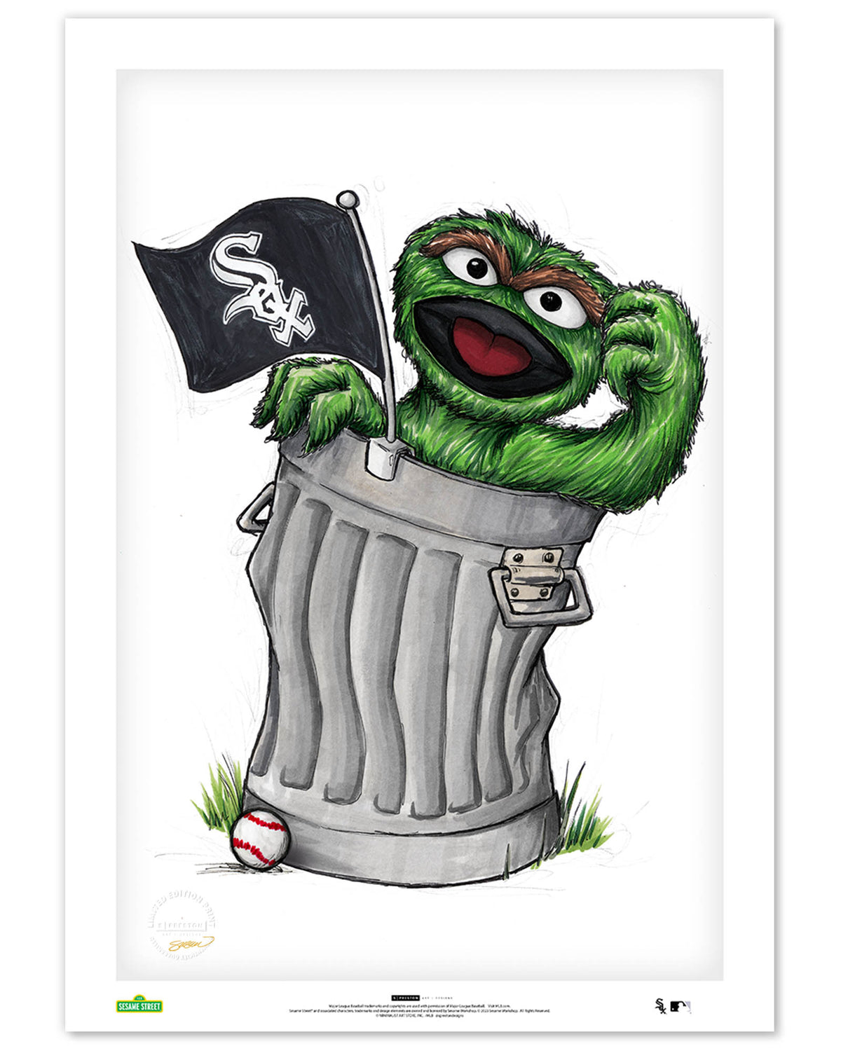 Oscar Rep Your Colours x MLB White Sox Limited Edition Fine Art Print