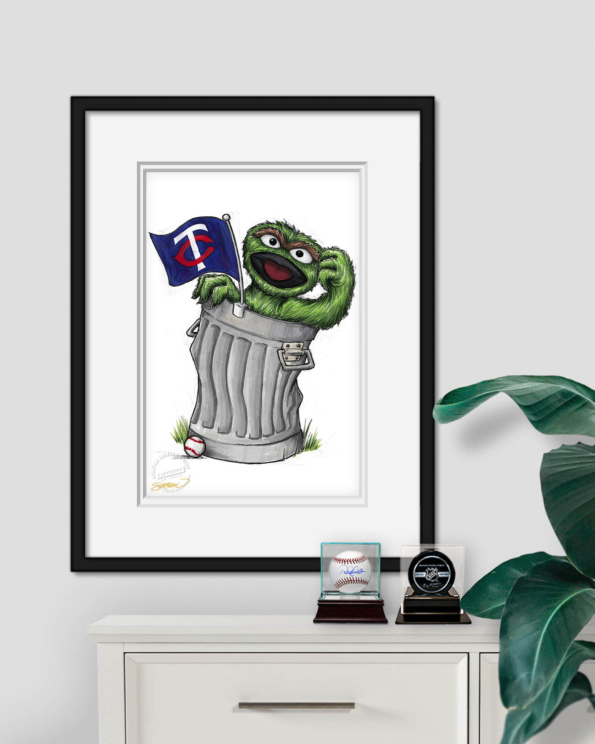 Oscar Rep Your Colours x MLB Twins Limited Edition Fine Art Print