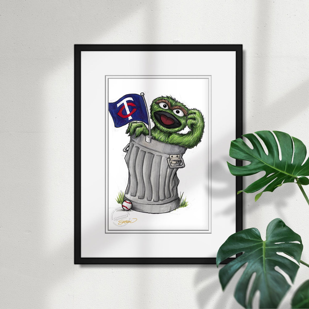 Oscar Rep Your Colours x MLB Twins Limited Edition Fine Art Print