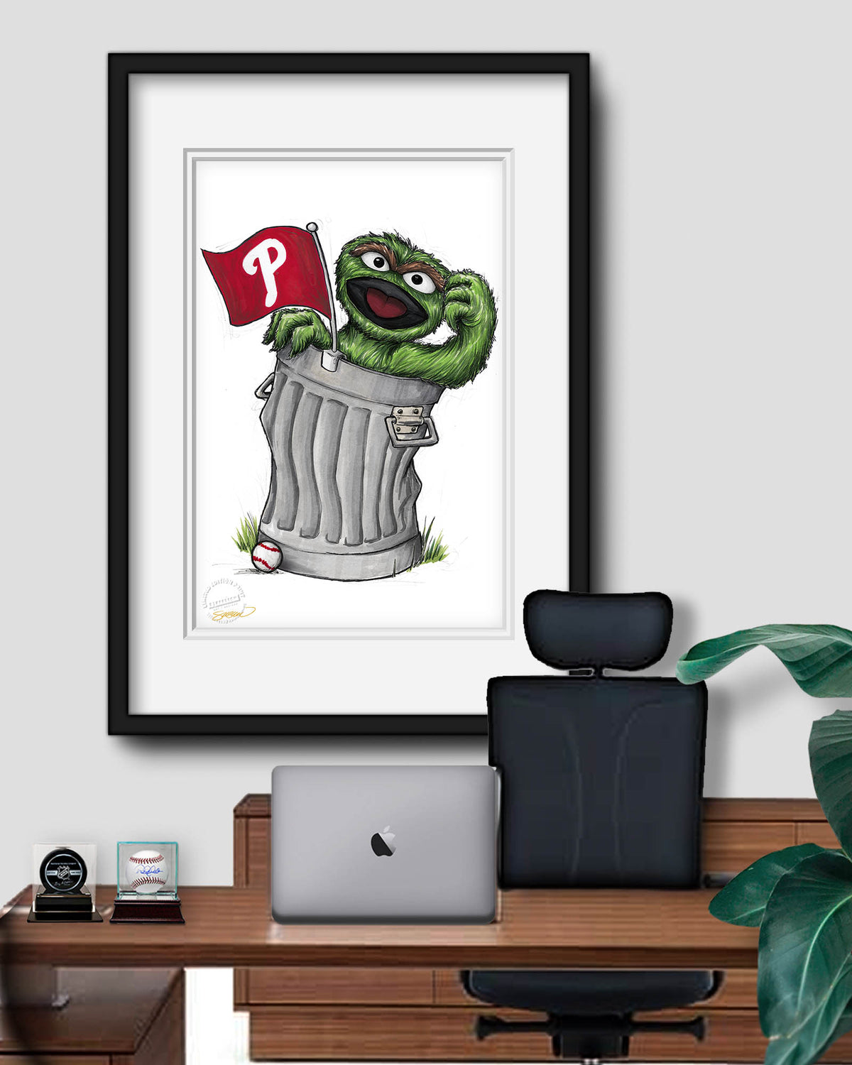 Oscar Rep Your Colours x MLB Phillies Limited Edition Fine Art Print