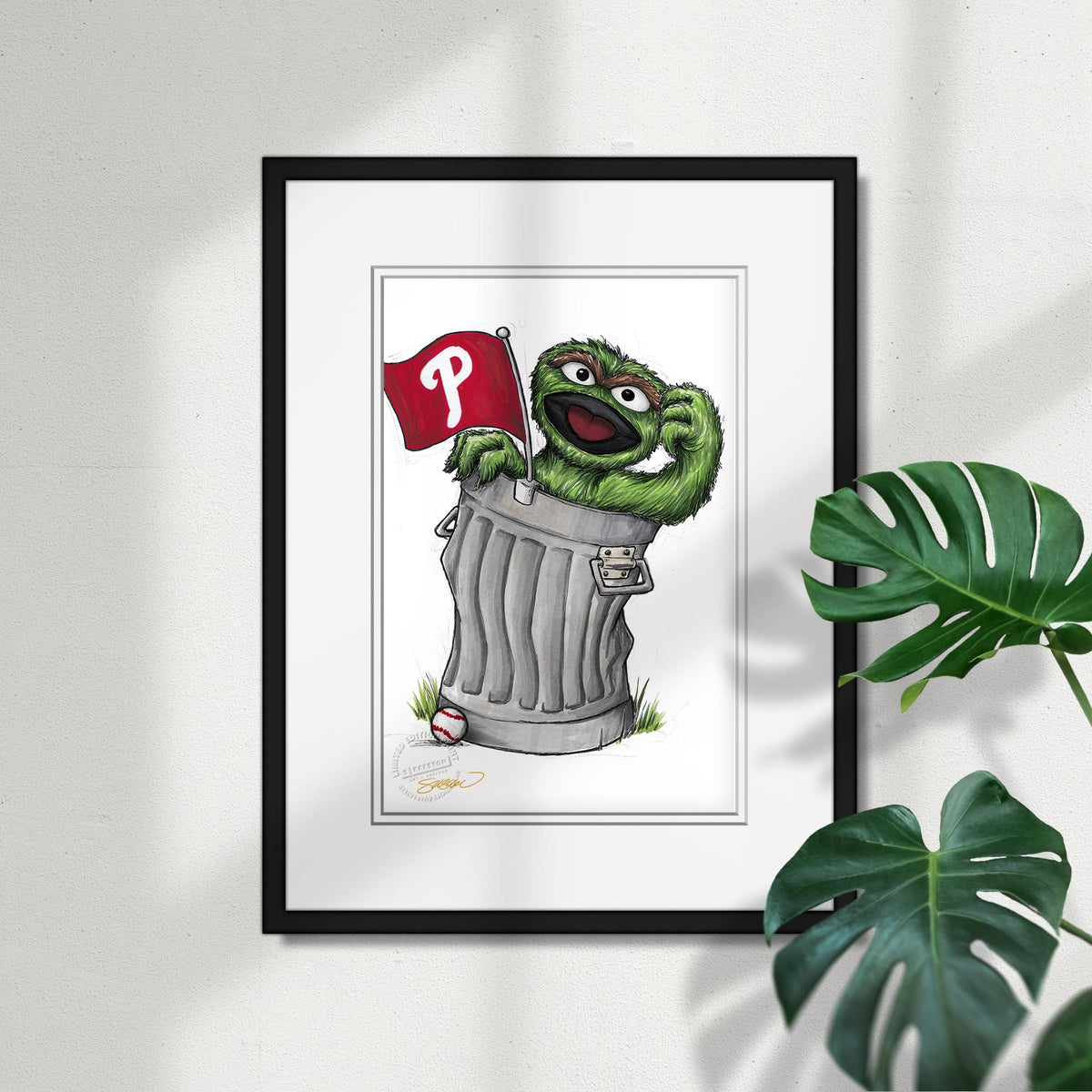 Oscar Rep Your Colours x MLB Phillies Limited Edition Fine Art Print