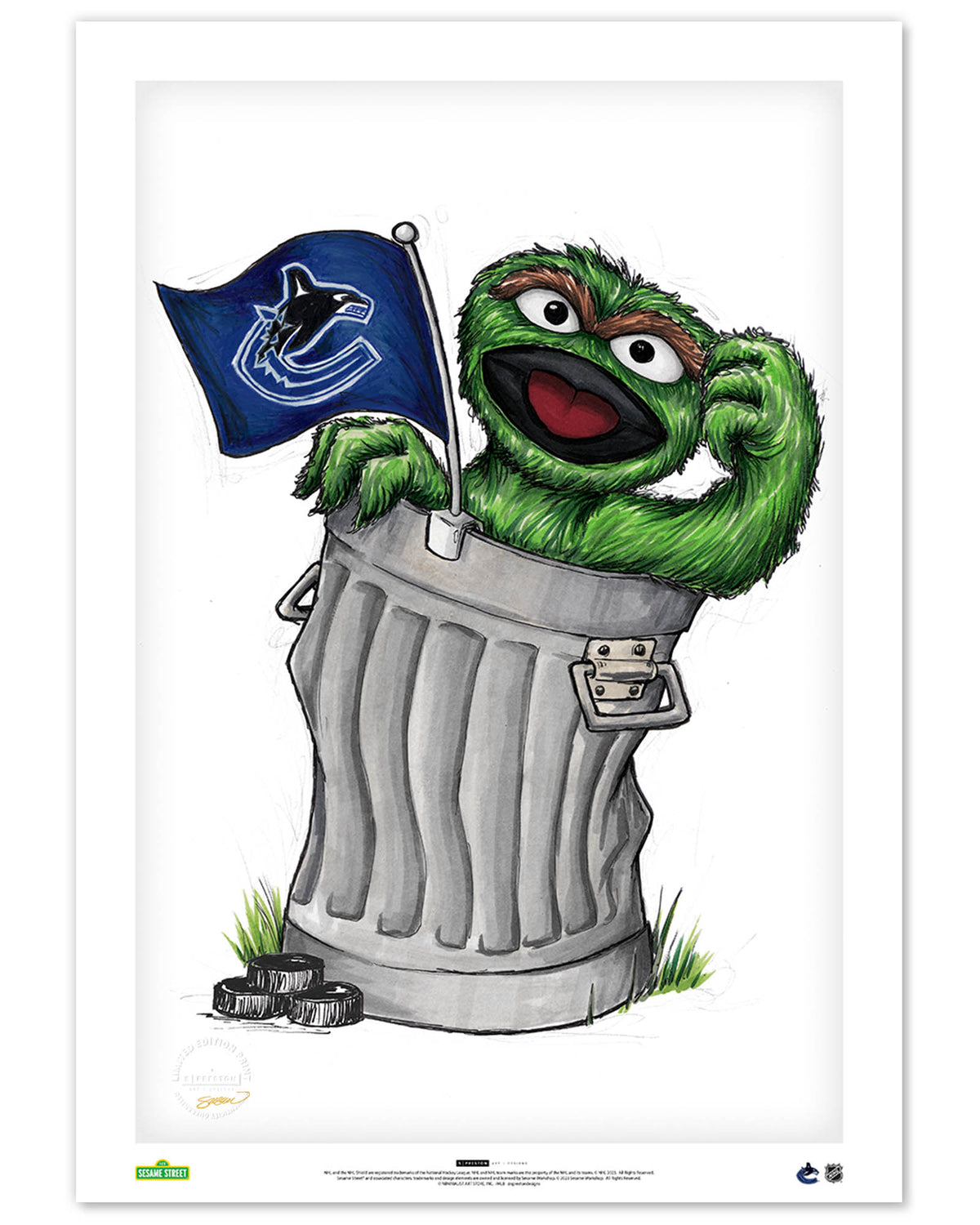 Oscar Rep Your Colours x NHL Canucks Limited Edition Fine Art Print