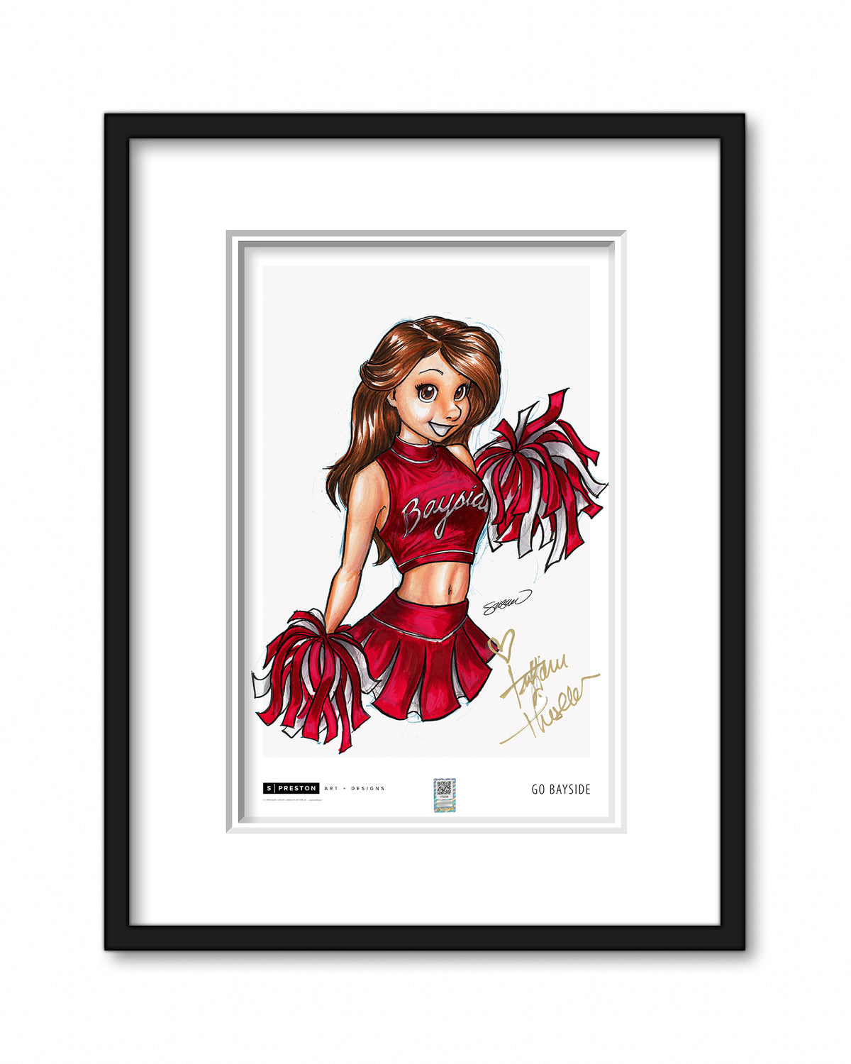 Go Bayside - Tiffani Theissen Autographed (Authenticated) Poster Print