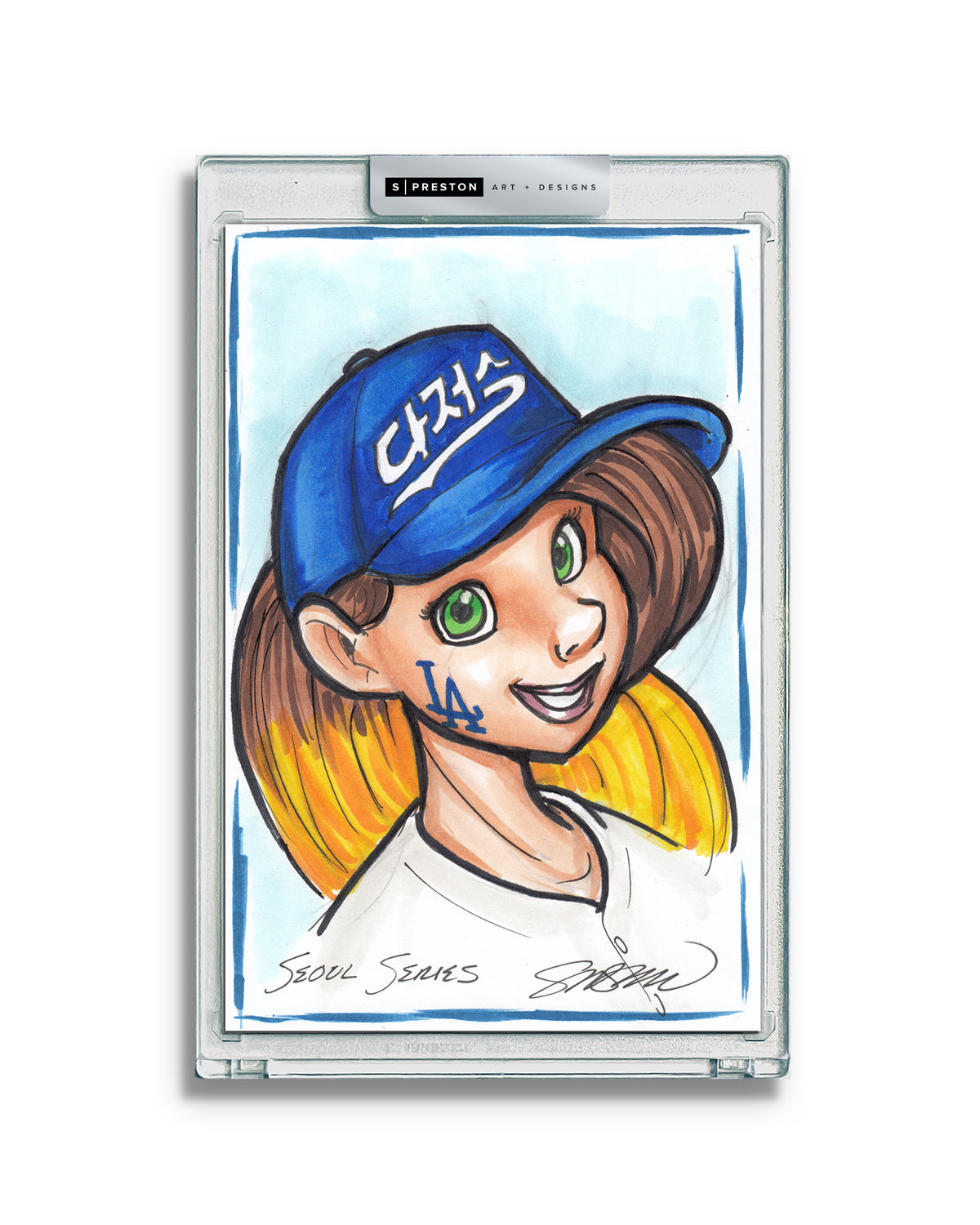 WinS® Every Day Konni Mackenzie Original Art Card Slab 2024-03-20 Seoul Dodgers