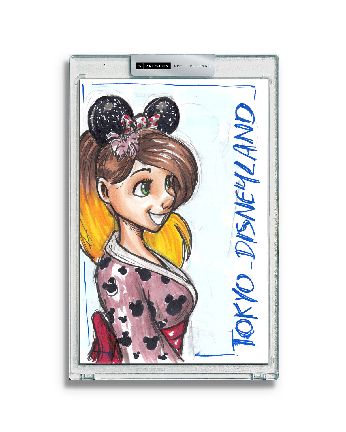 WinS® Every Day Konni Mackenzie Original Art Card Slab 2024-03-23 - Tokyo Disneyland