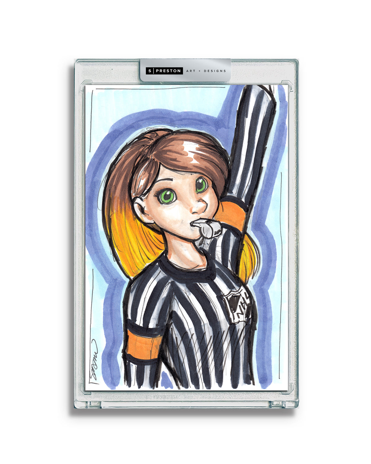 WinS® Every Day Konni Mackenzie Original Art Card Slab 2024-04-06 Referee