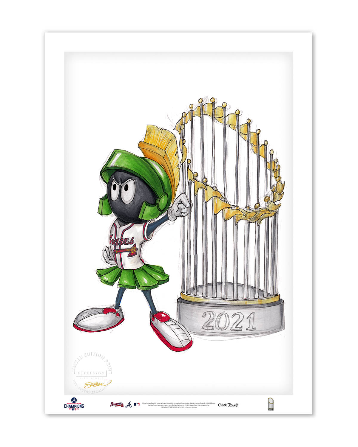 World Series Marvin The Martian 2021 Limited Edition Fine Art Print