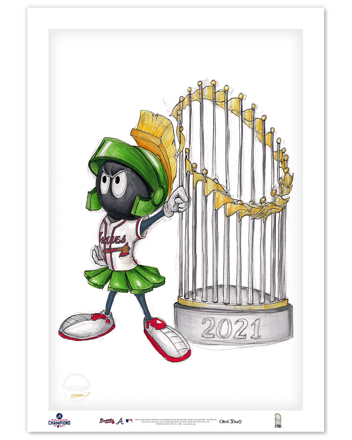 World Series Marvin The Martian 2021 Limited Edition Fine Art Print
