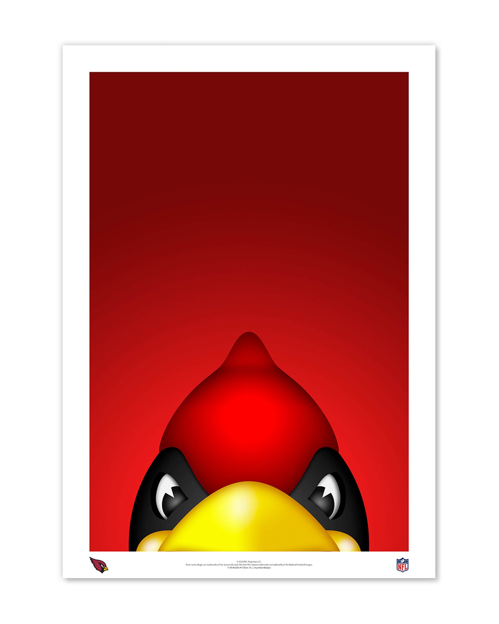 Minimalist Big Red Arizona Cardinals - S. Preston – S. Preston Art + Designs