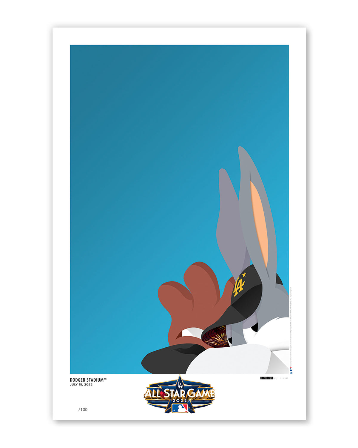 Baseball Bugs Poster Print - All-Star Game 2022 Variant