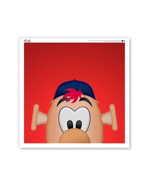 Atlanta Braves Blooper Mascot Painting Print C026 -  Norway