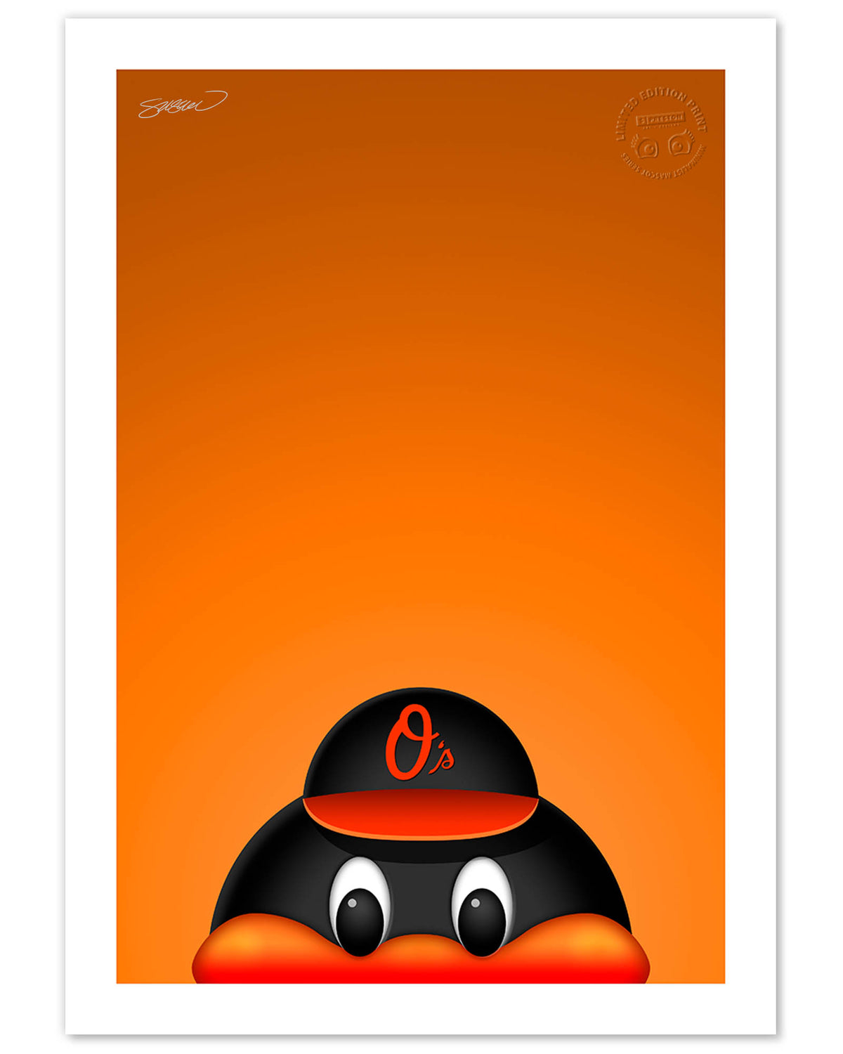 Minimalist Oriole Bird Baltimore Orioles - S. Preston – S. Preston