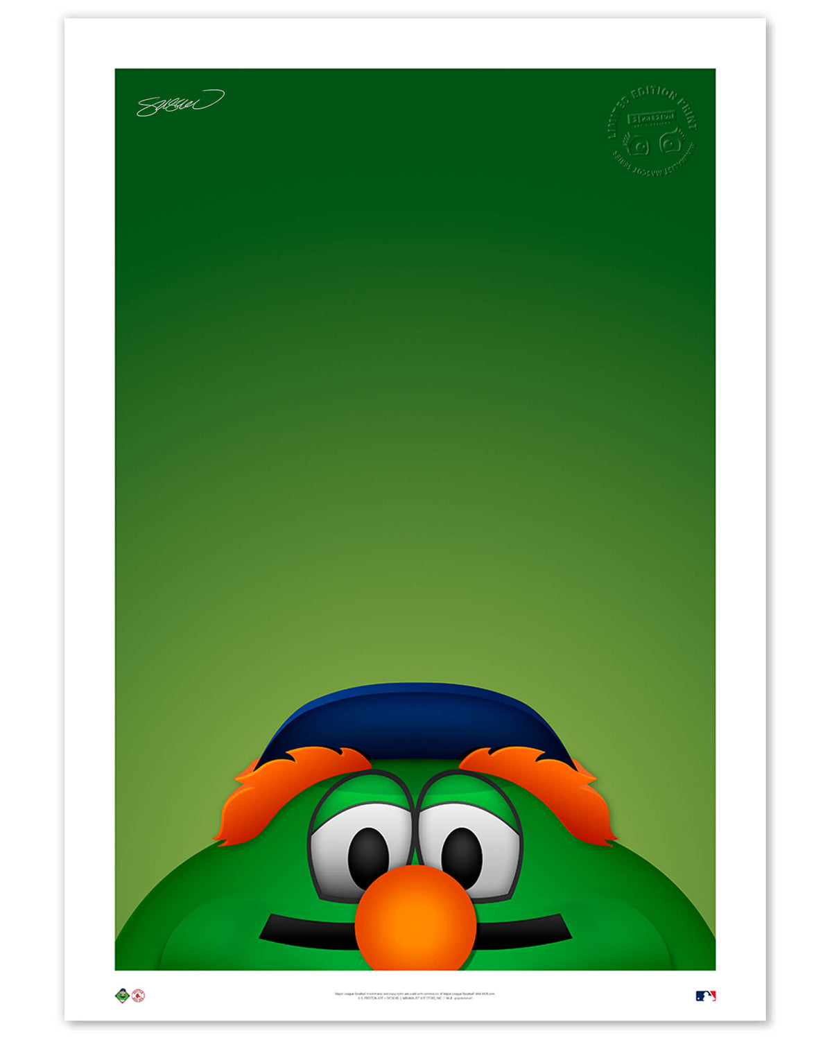 Minimalist Wally the Green Monster