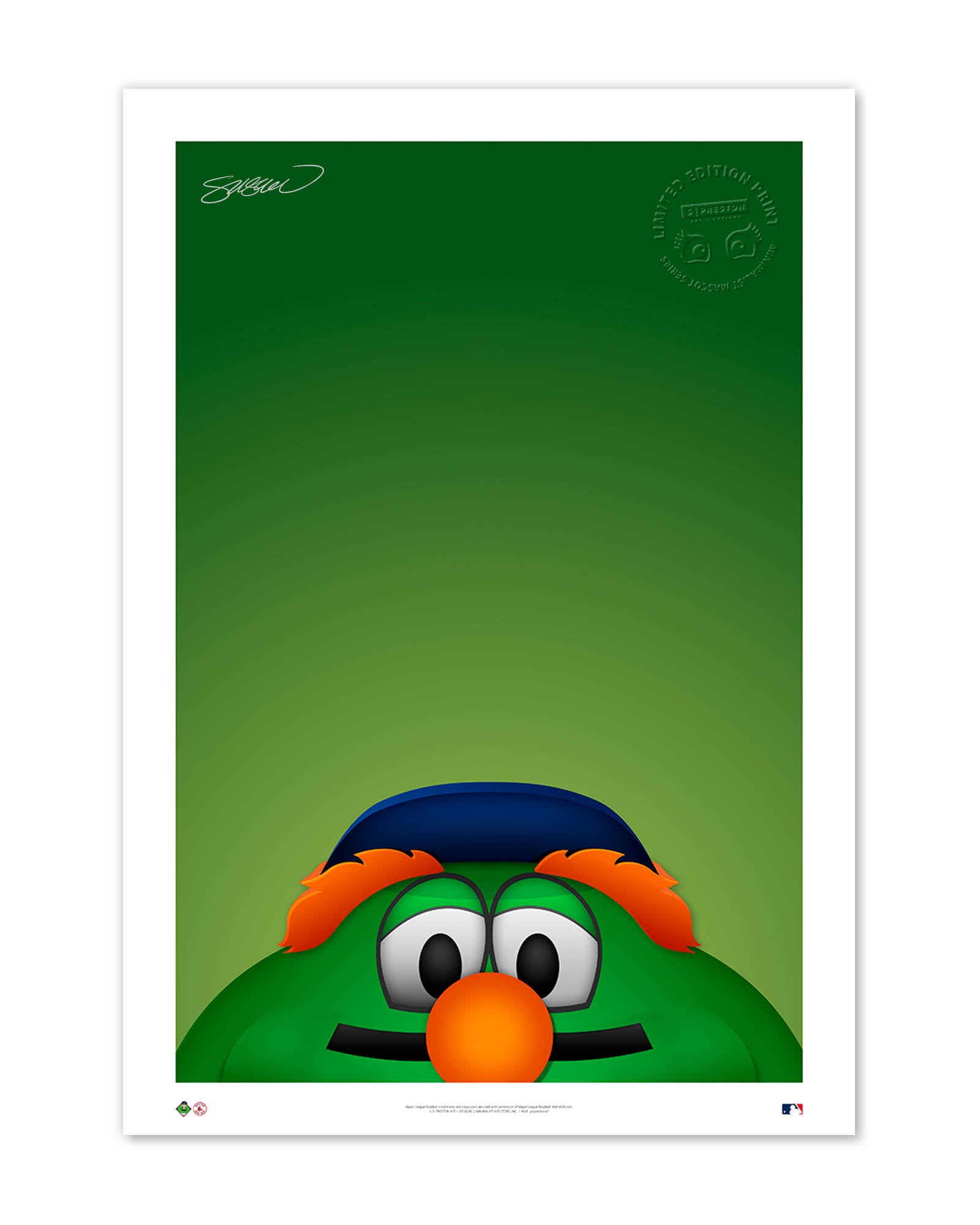 Minimalist Wally the Green Monster