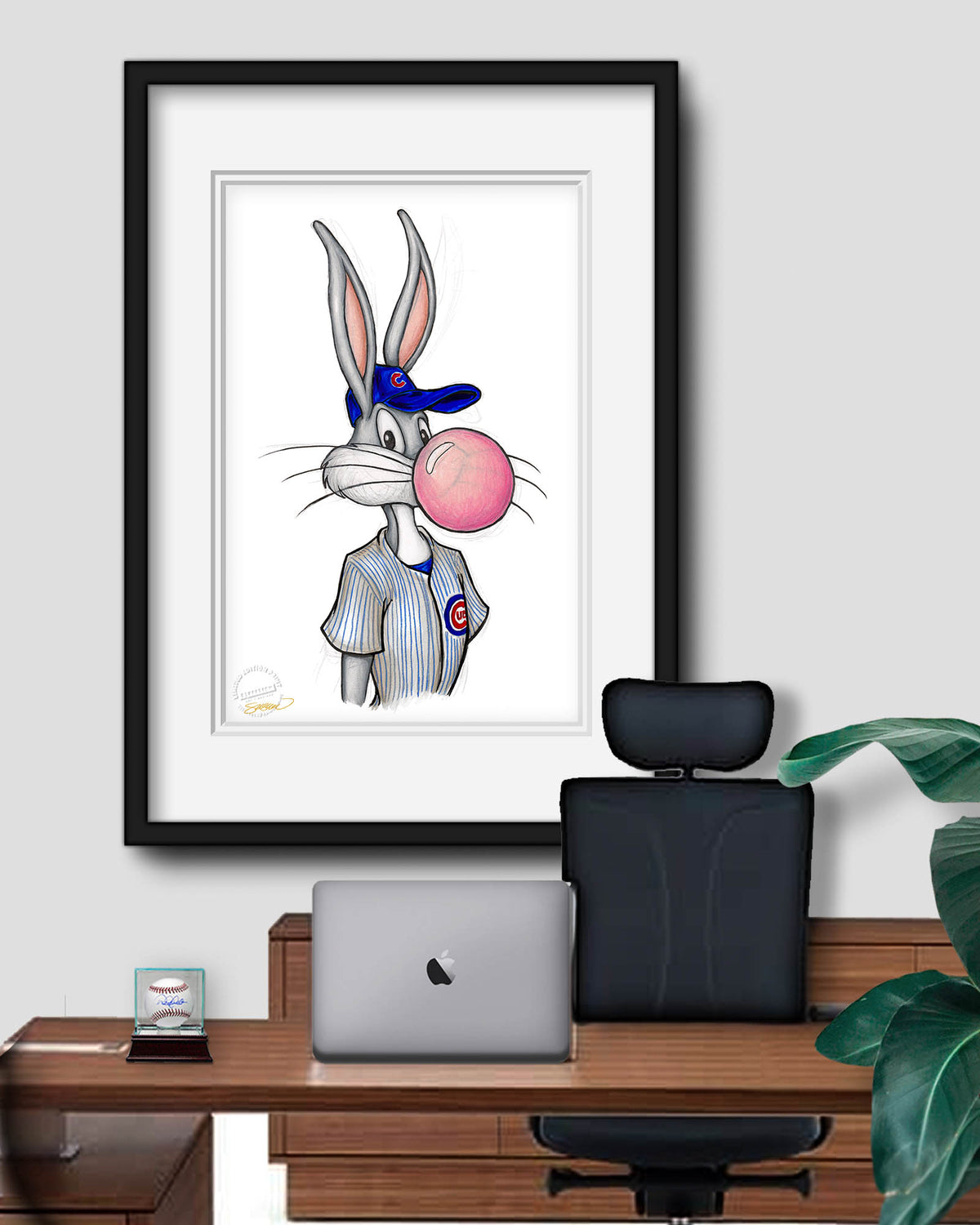 Bubblegum Bugs x MLB Cubs Limited Edition Fine Art Print