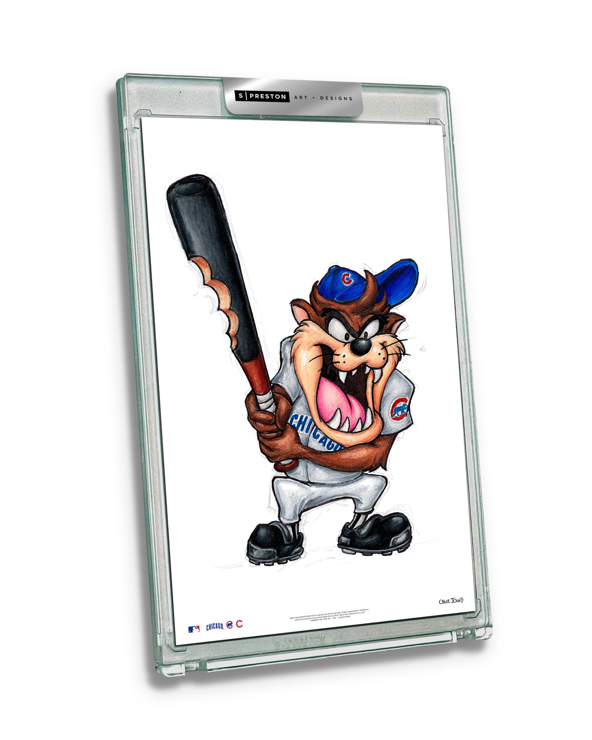 Taz On Deck x MLB Cubs Limited Edition Art Card Slab