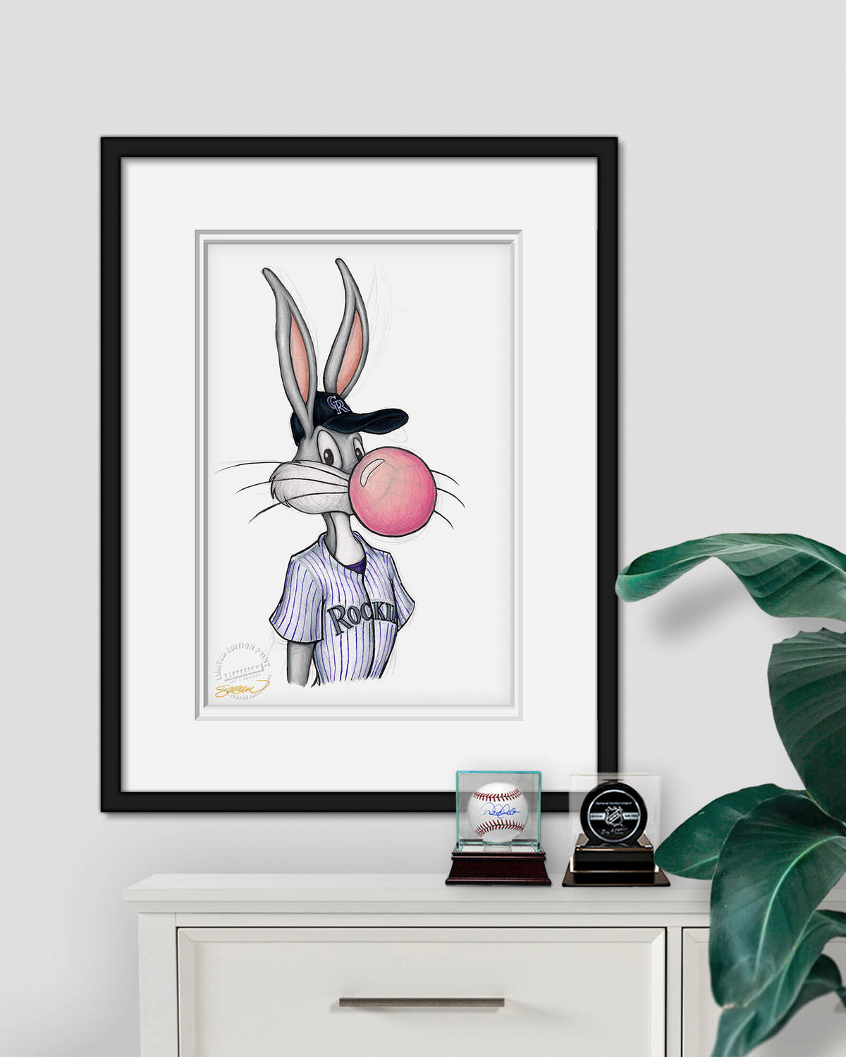 Bubblegum Bugs x MLB Rockies Limited Edition Fine Art Print