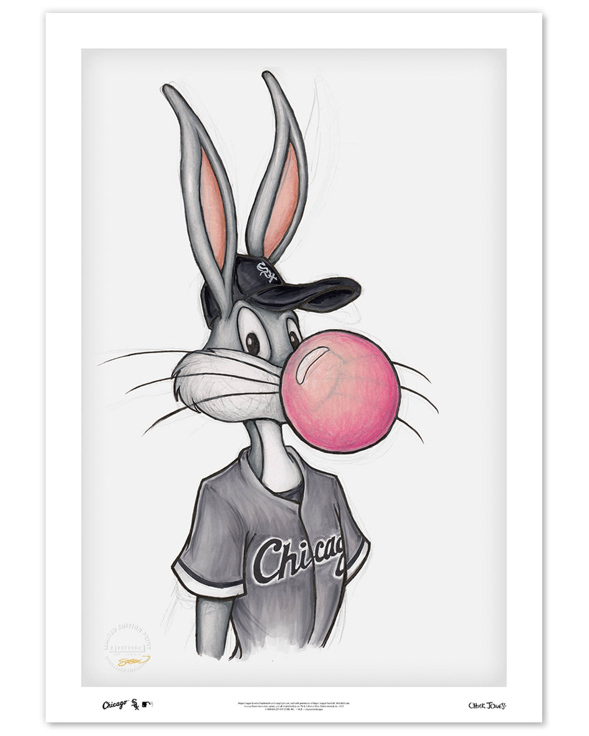 Bubblegum Bugs x MLB White Sox Limited Edition Fine Art Print
