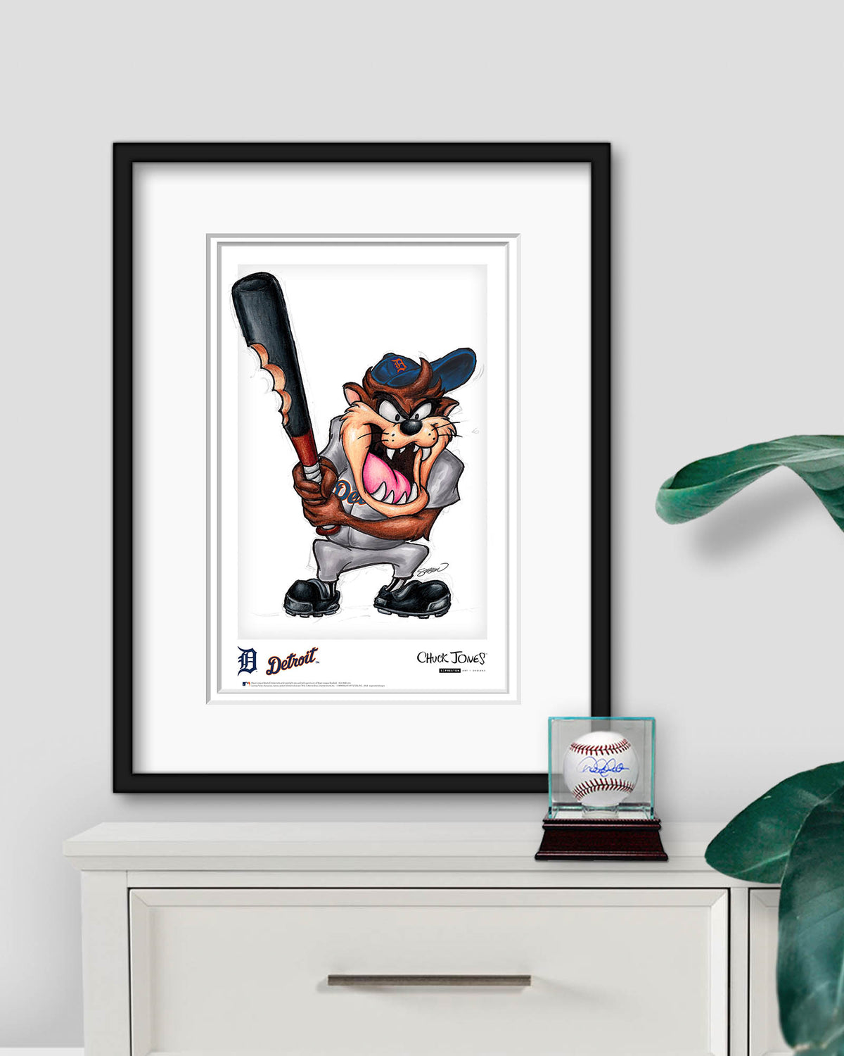 Taz on Deck x MLB Tigers Poster Print