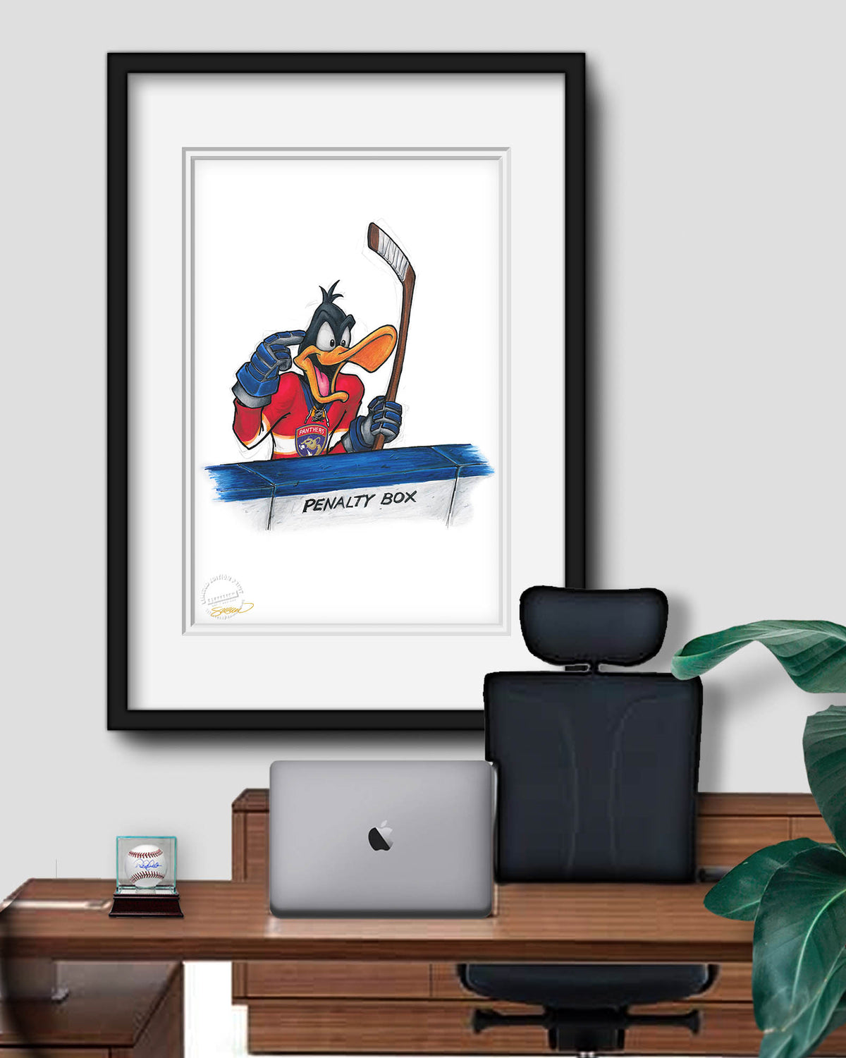 Duck Season Hockey Season x NHL Panthers Daffy Duck Limited Edition Fine Art Print