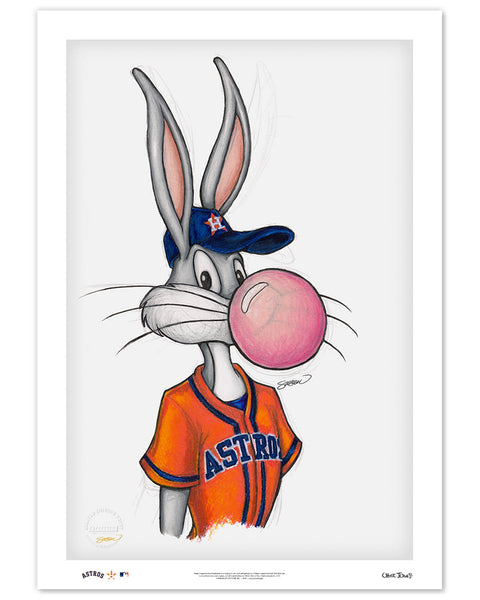 Bubblegum Bugs Bunny x MLB - Atlanta Braves by S. Preston Art